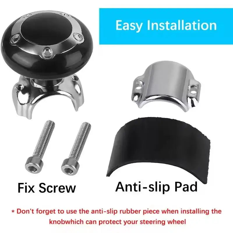 Steering Wheel Spinner Knob – Universal 360° Ball Handle Booster