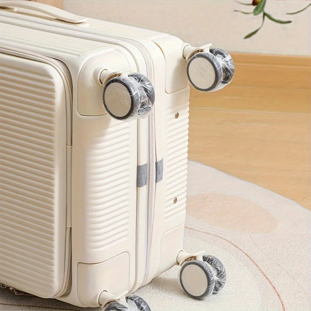 50 Luggage Wheel Covers Dustproof Suitcase Protectors Disposable