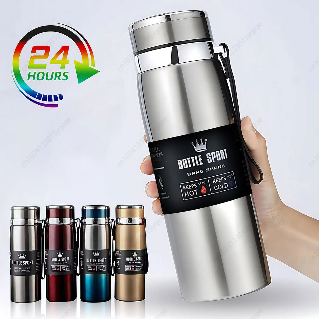 1000ml Stainless Steel Vacuum Thermos Flask – Leakproof