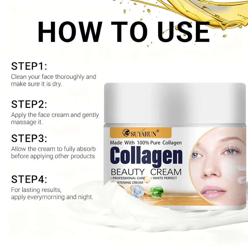 SUYARUN Collagen Face Cream – Firming, Hydrating, All Skin Types