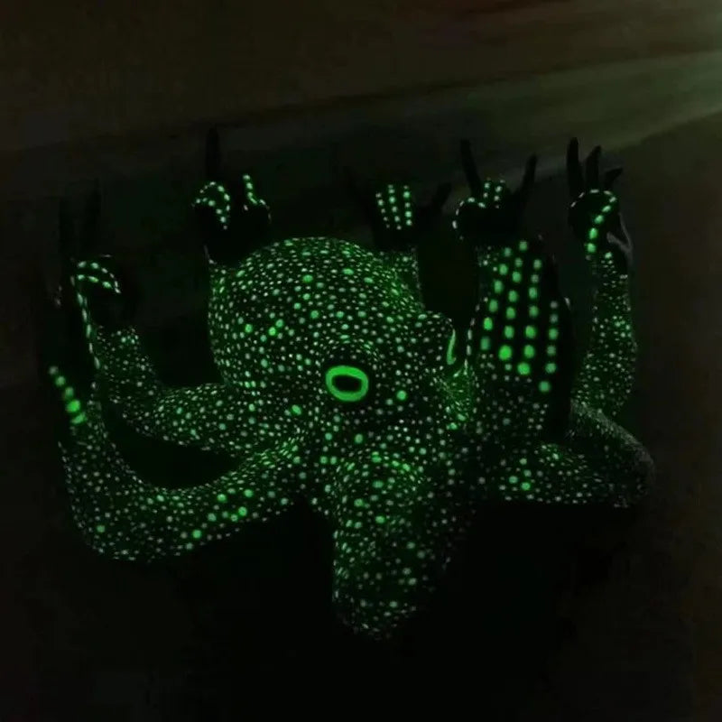 Luminous Octopus Miniature Resin Statue – Tabletop Sculpture