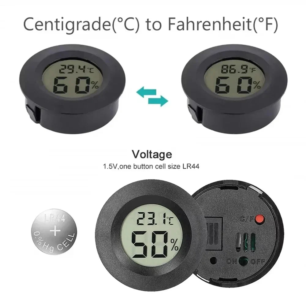 LCD Digital Thermometer Hygrometer Indoor Room Electronic Temperature