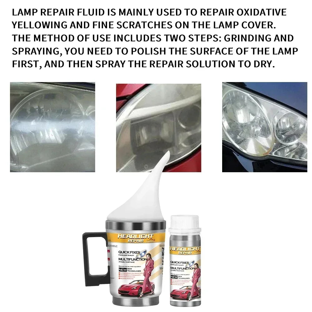 Car Headlight Polish Restoration Polishing Cleaning Anti-scratch