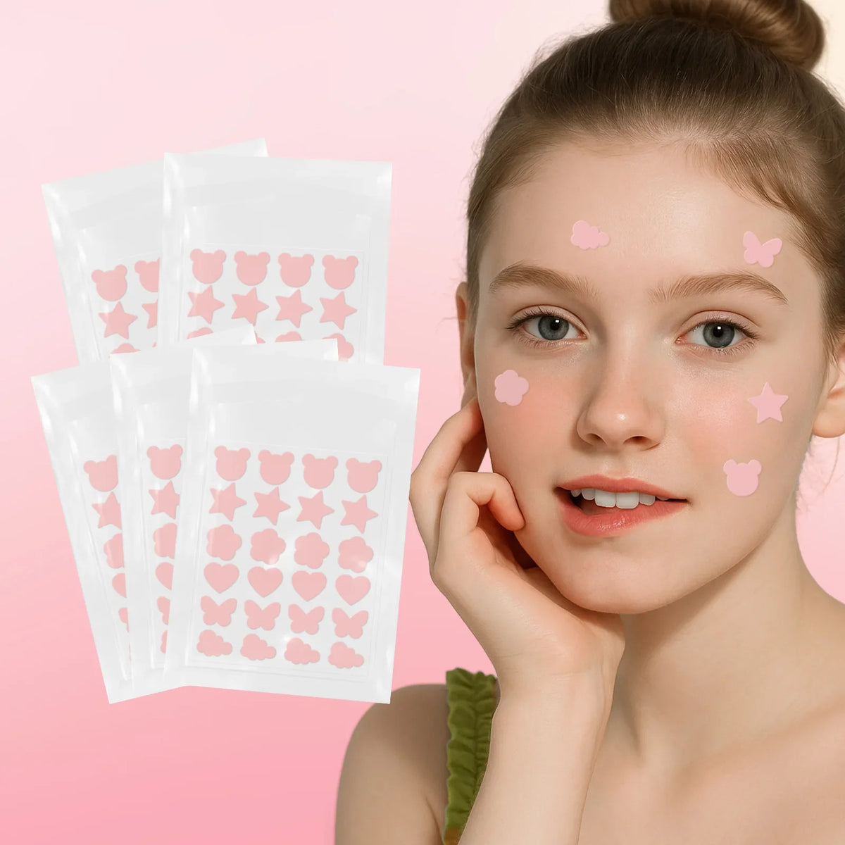 Laikou Sakura Acne Patches – Pimple Concealer Dots 24pcs