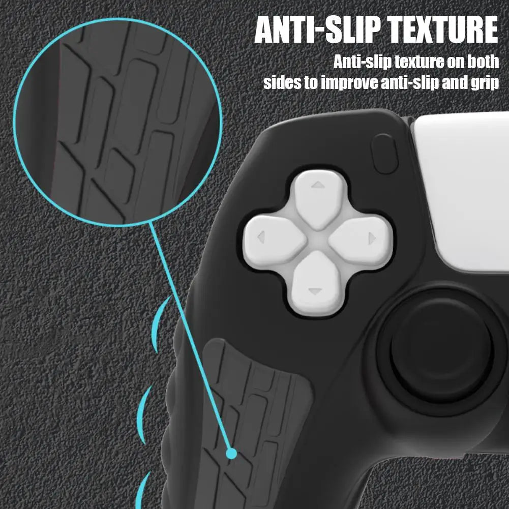 PS5 Controller Silicone Cover – Non-Slip Grip & Thumb Stick Caps