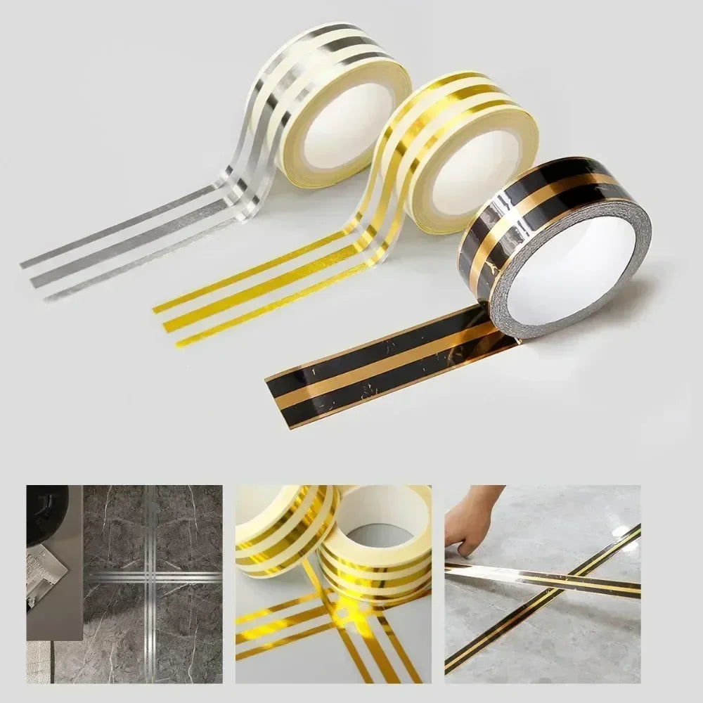 5m Self Adhesive Floor Tile Sticker Waterproof Wall Gap Sealing Tape