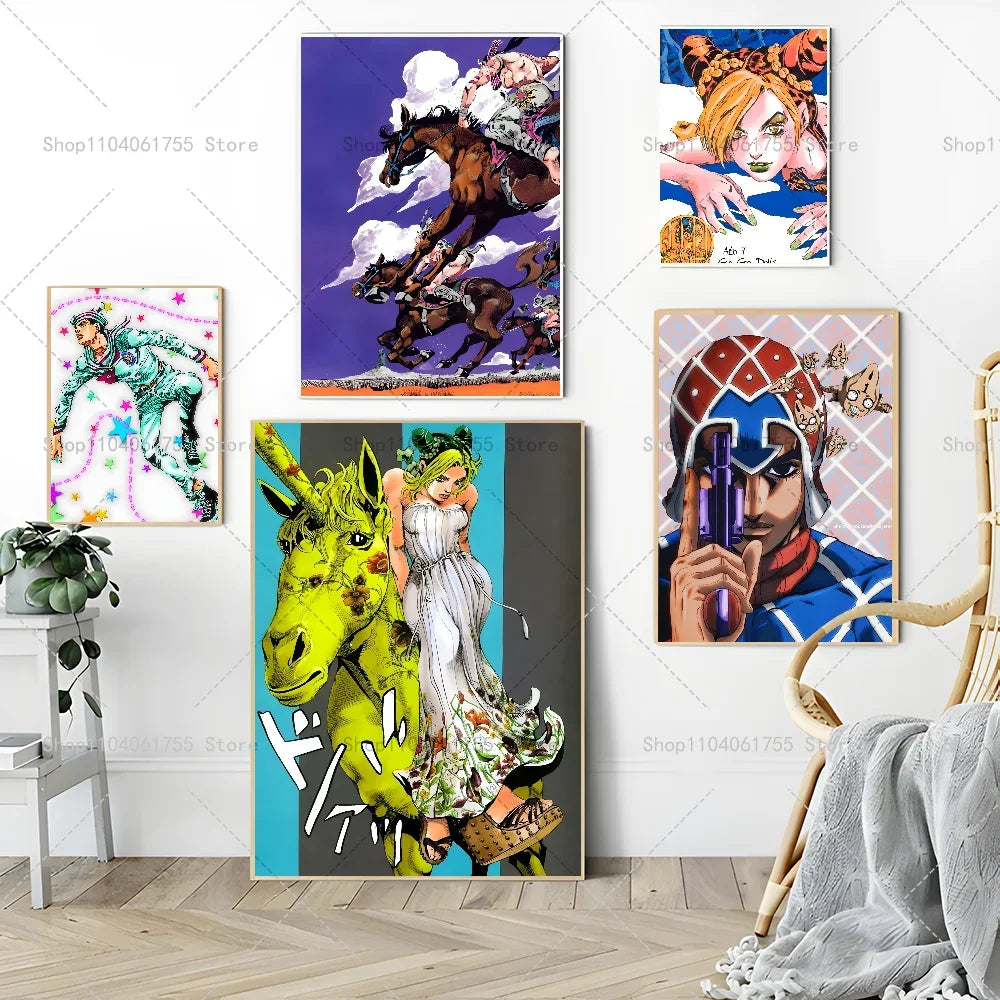 JoJo's Bizarre Adventure Anime Poster – Waterproof Wall Art