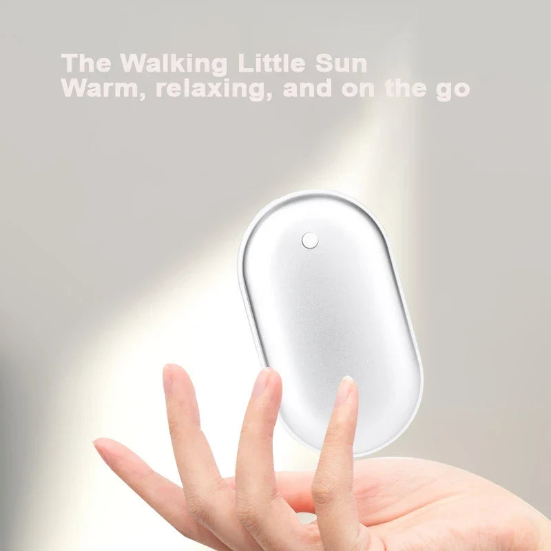 Double-Sided Electric Hand Warmer – 3 Heat Levels, Pocket Size