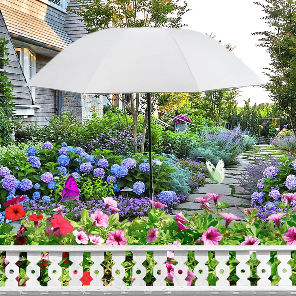 Plant Shade Umbrella with Metal Stake – UV & Rain Guard