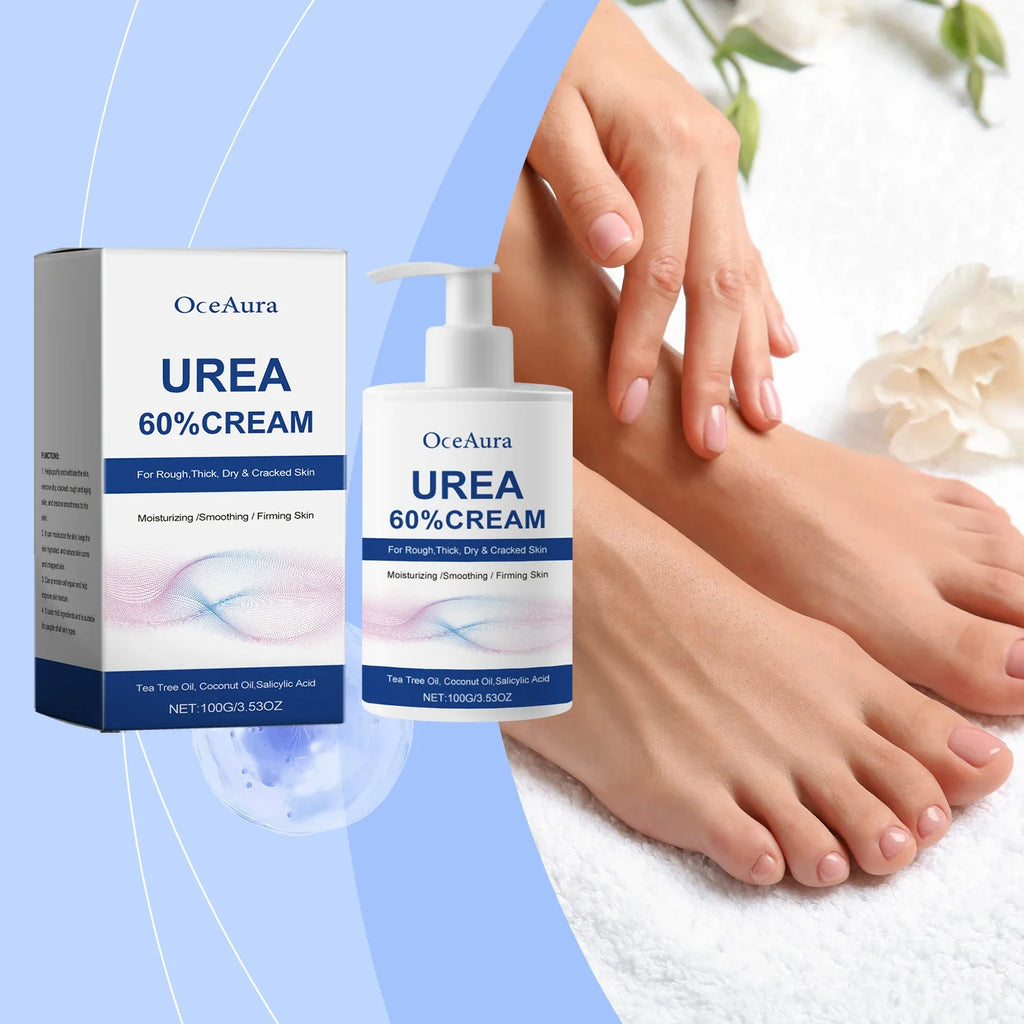 OceAura 60% Urea Foot Cream – Heel Repair & Moisturizer