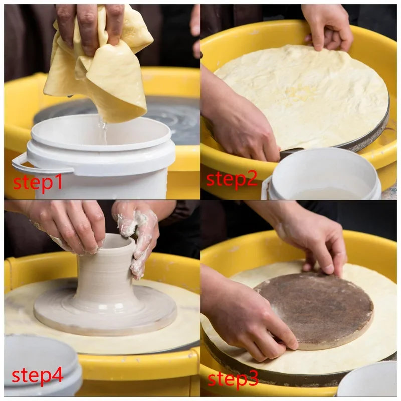 PVA Absorbent Pottery Wheel Mat – 30cm Clay Sculpting Pad