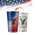 USA 250th Anniversary Cold Change Mug Eagle Flag Print Coffee Cup