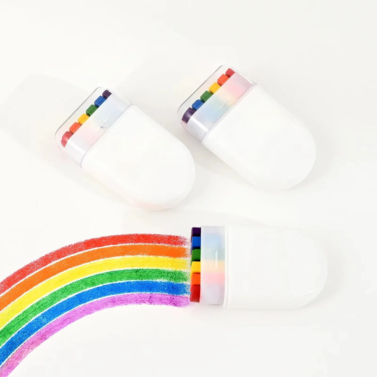 6 Colors Rainbow Crayon Paint Stick Colorful Birthday Party Favors