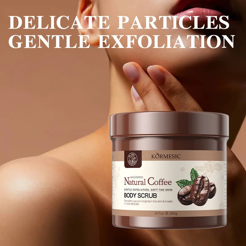 260g Coffee Body Scrub – Caffeine, Exfoliate & Brighten Skin