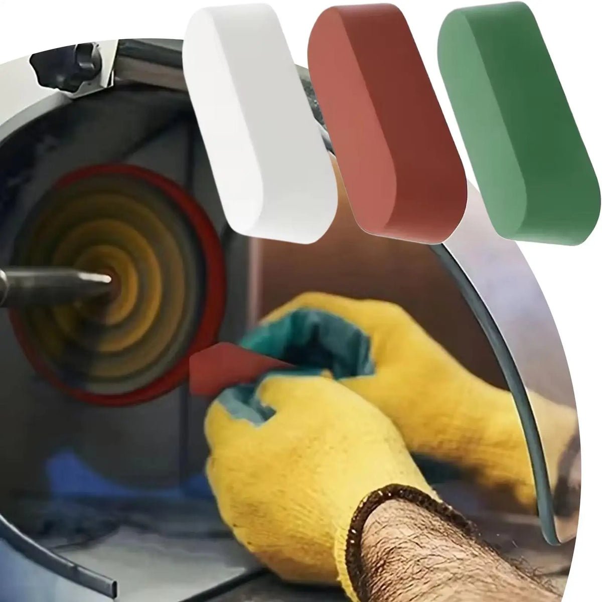 3-Piece Metal Polishing Compound Kit – Steel, Aluminum & Jewelry