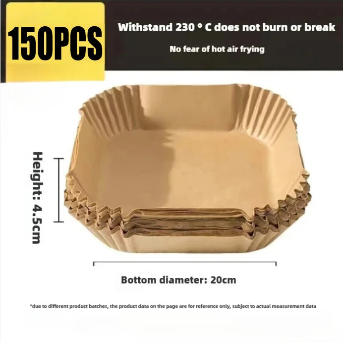Disposable Air Fryer Parchment Liners | Non-Stick Baking Paper