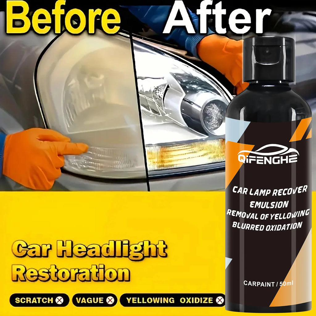 Car Headlight Restoration Kit – Polishing & Cleaning Paste