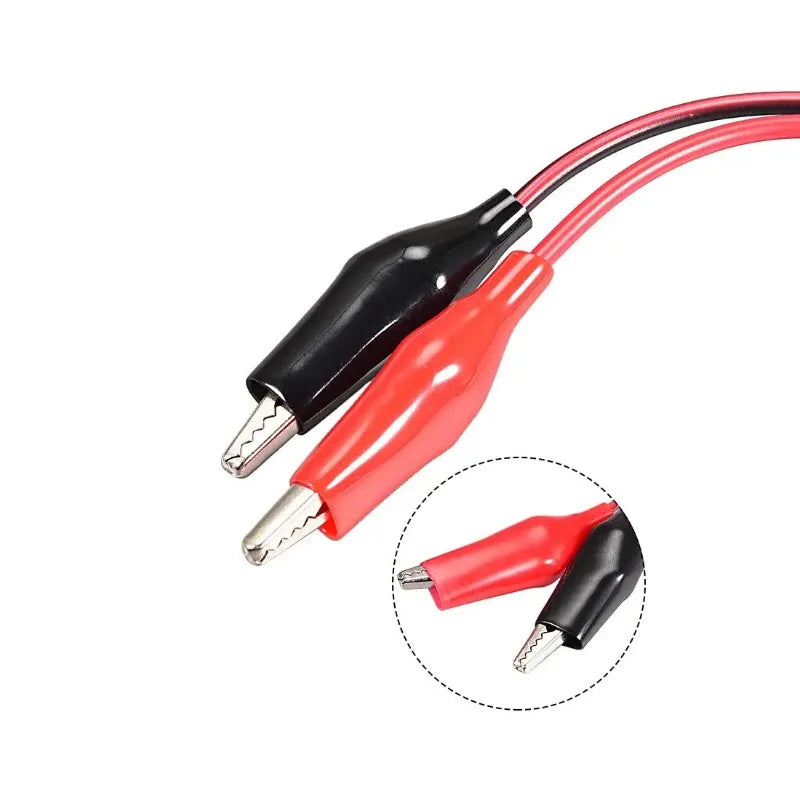 DC 5.5x2.1mm Alligator Clip to DC Power Plug Adapter 25CM