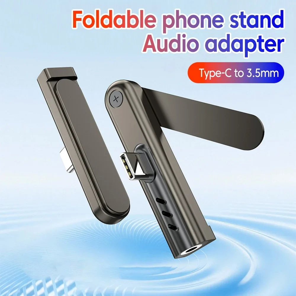USB-C to 3.5mm Headphone Adapter | Folding Type-C AUX Jack