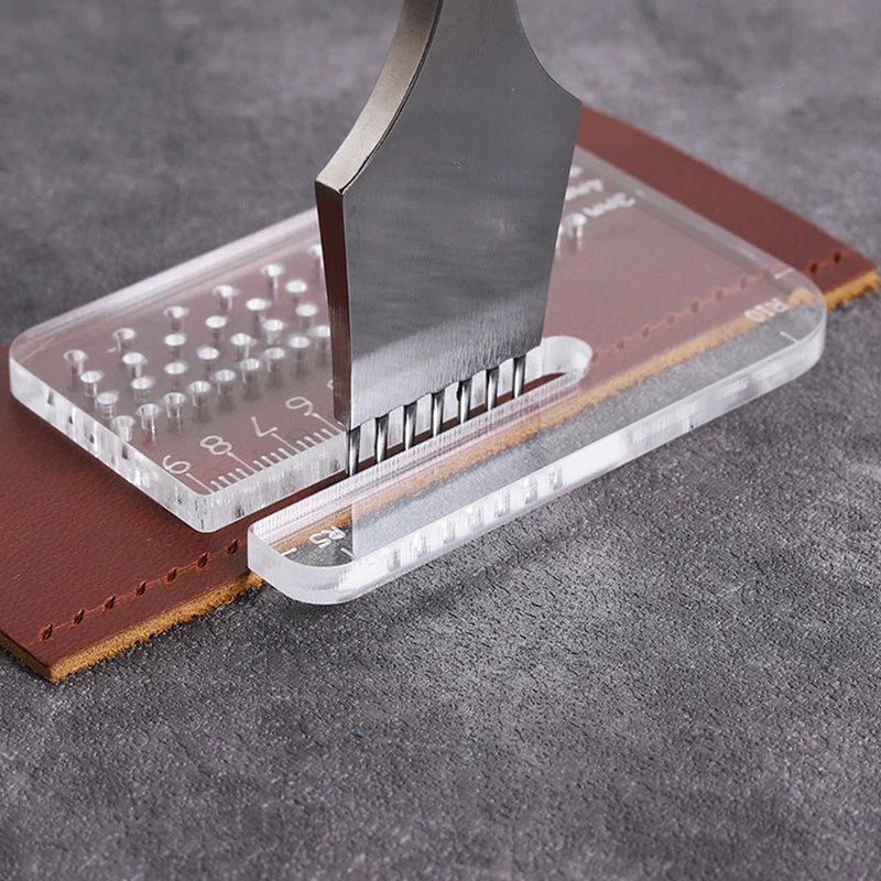 Acrylic Leather Cutting Ruler – 4mm Transparent Distance Guide