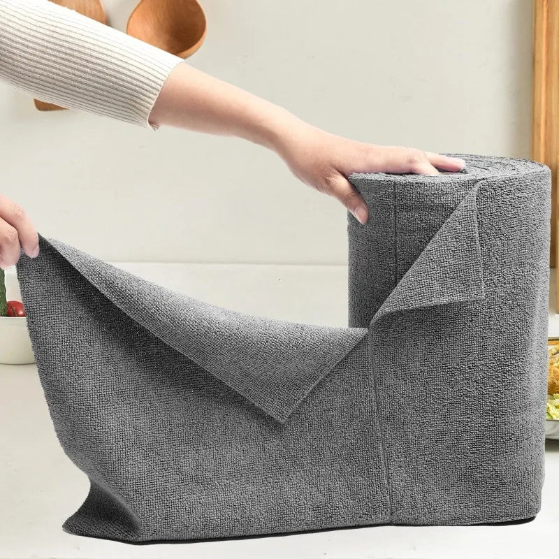50-Sheet Reusable Microfiber Cleaning Towel Roll | Kitchen Cloth
