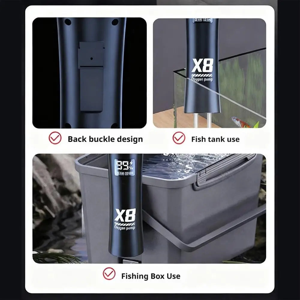 Portable USB Aquarium Air Pump – Silent Mini Oxygenator