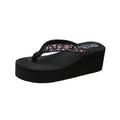 Women's Bohemian Beach Sandals | Ethnic Floral Flip Flops