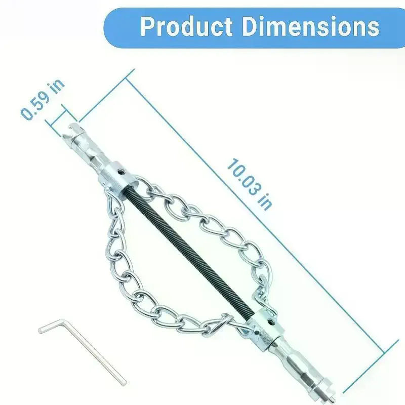 16MM Flex Shaft Drain Descaling Chain Pipe Cleaning Tool