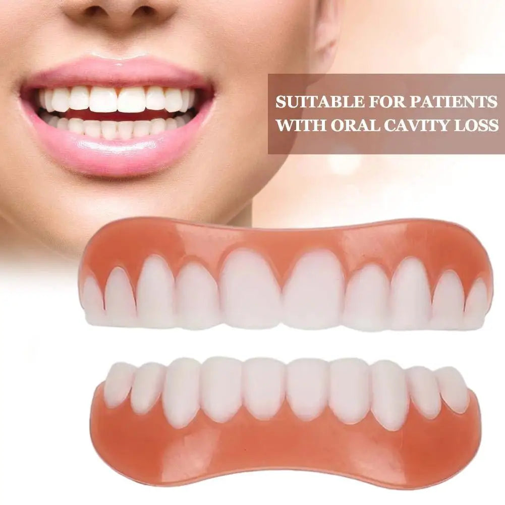 Soft Silicone Denture Kit – Upper & Lower Teeth Liner Set