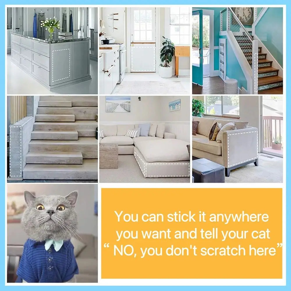 Cat Scratch Deterrent Tape – Clear PVC Furniture Protector