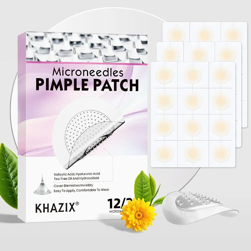 Micro Needle Hydrocolloid Acne Patches – 12 or 24pc