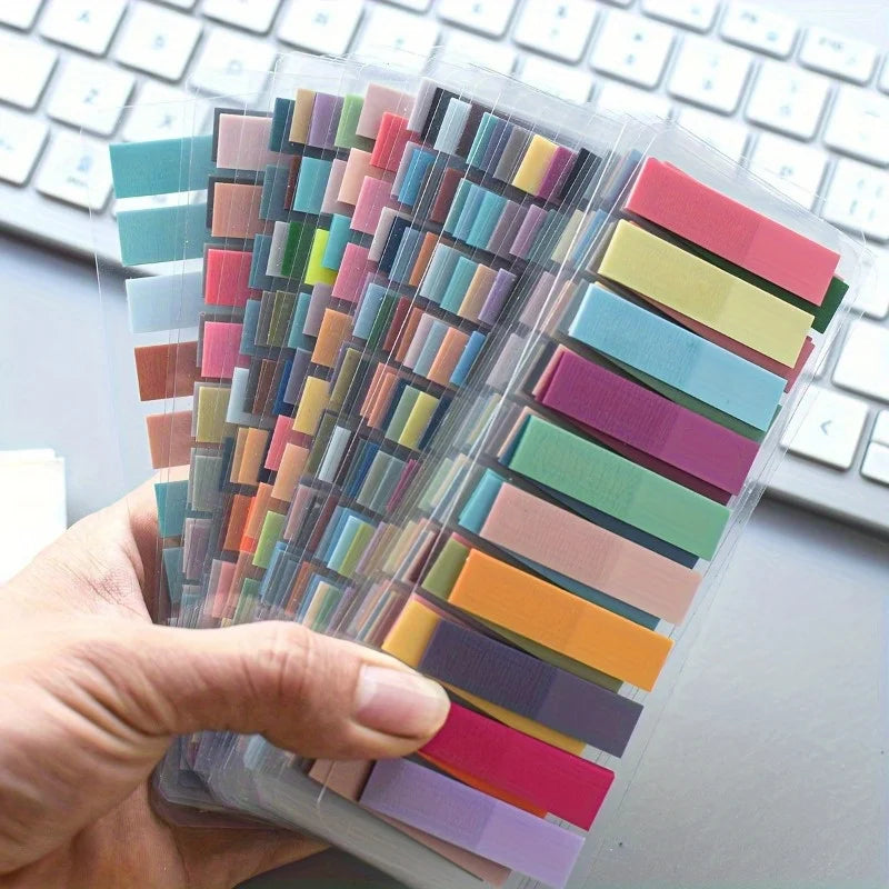 800 PET Translucent Index Tabs – 10 Colors for Organization