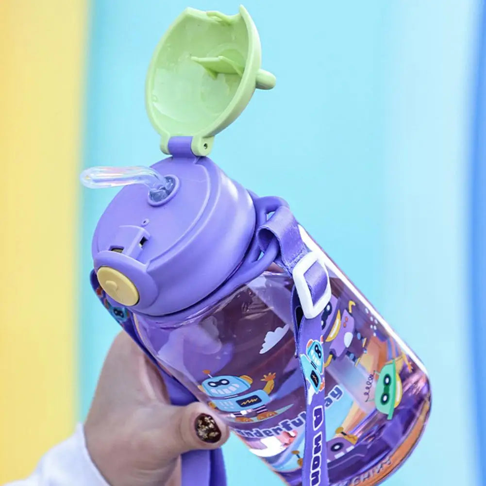 650ml Dinosaur Kids Water Bottle – BPA-Free Leakproof Sippy Cup