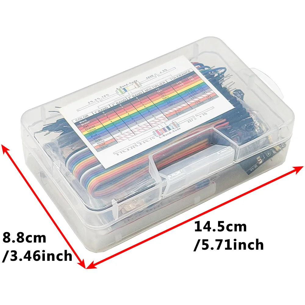 400-Hole Breadboard Starter Kit for Arduino UNO R3 – LED & Wires