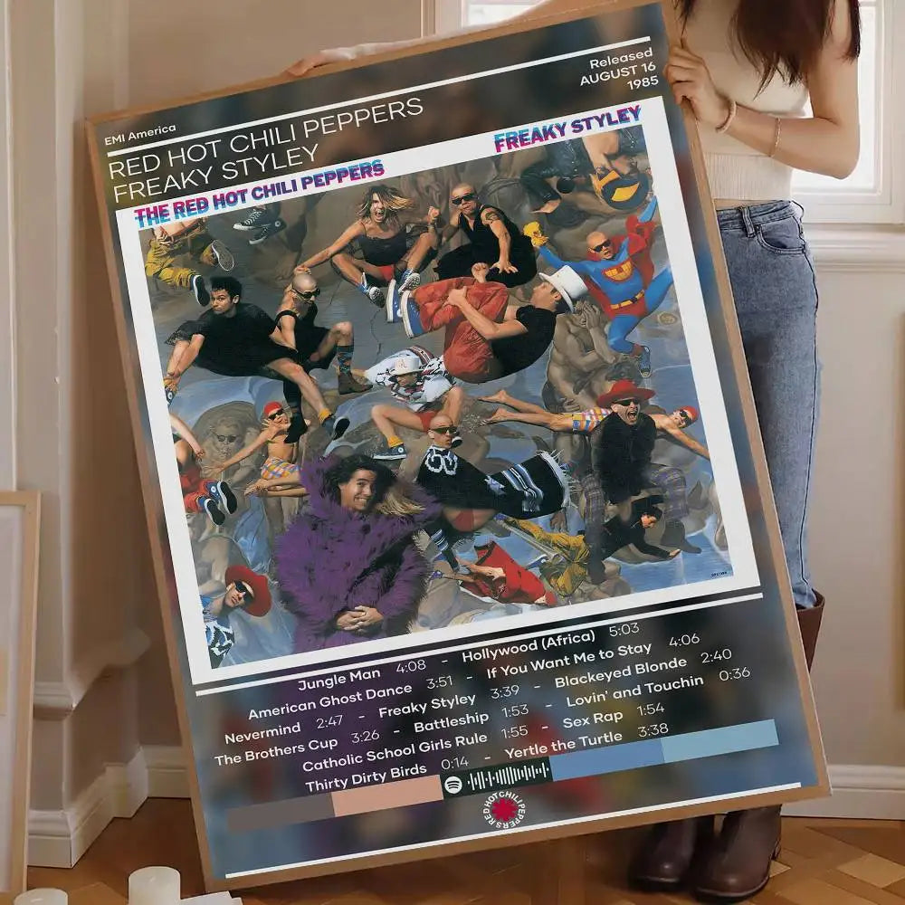 Red Hot Chili Peppers Album Poster – Self-Adhesive Wall Art