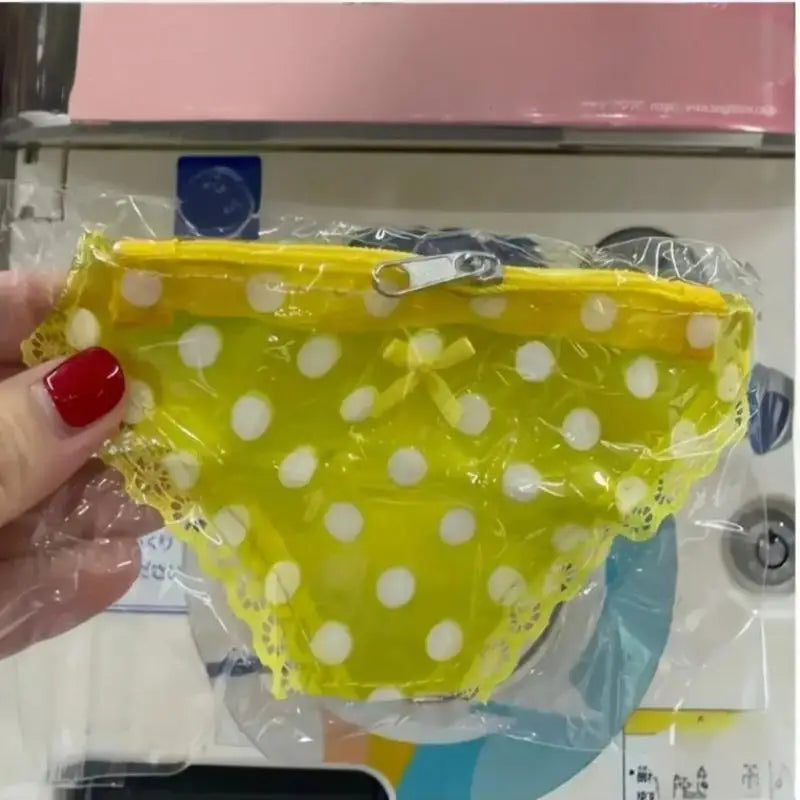 Cute Lace PVC Mini Coin Purse – Novelty Strawberry Zipper Bag