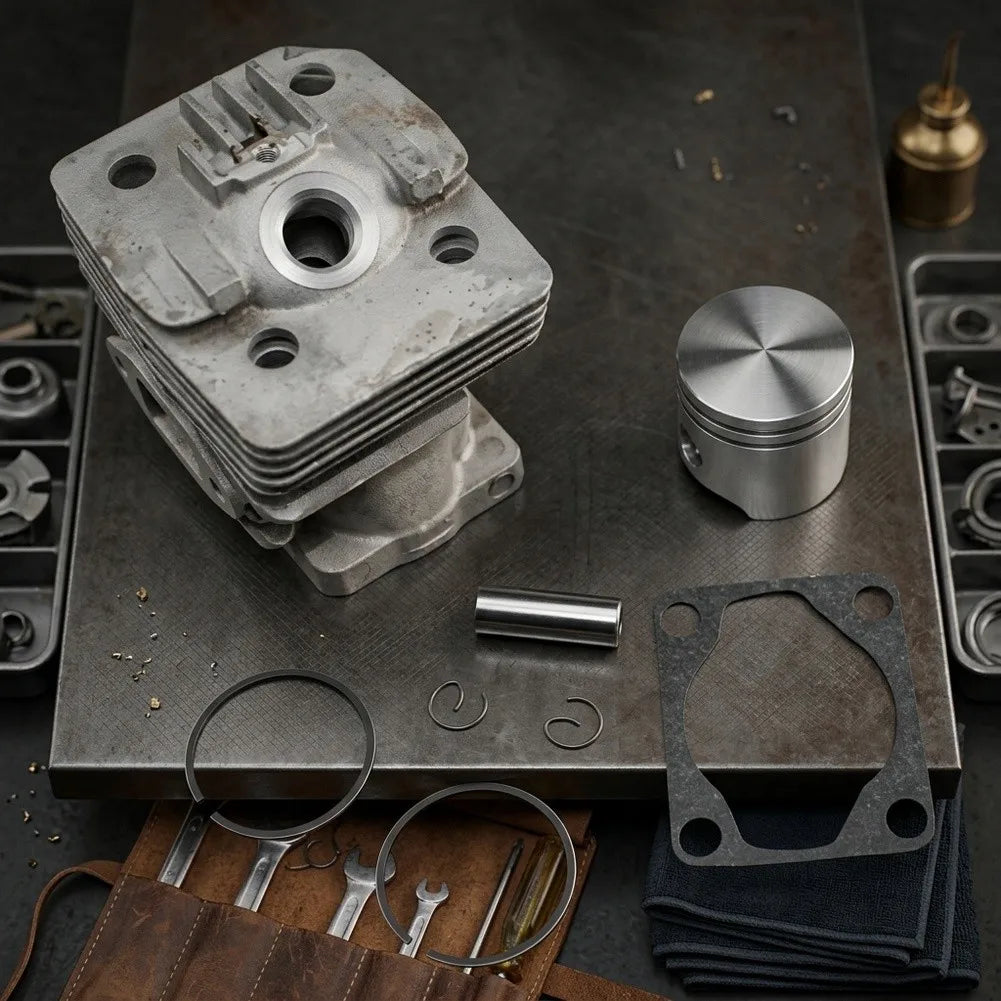 35mm Cylinder Piston Kit for FS160 Brushcutter | Gasket Set