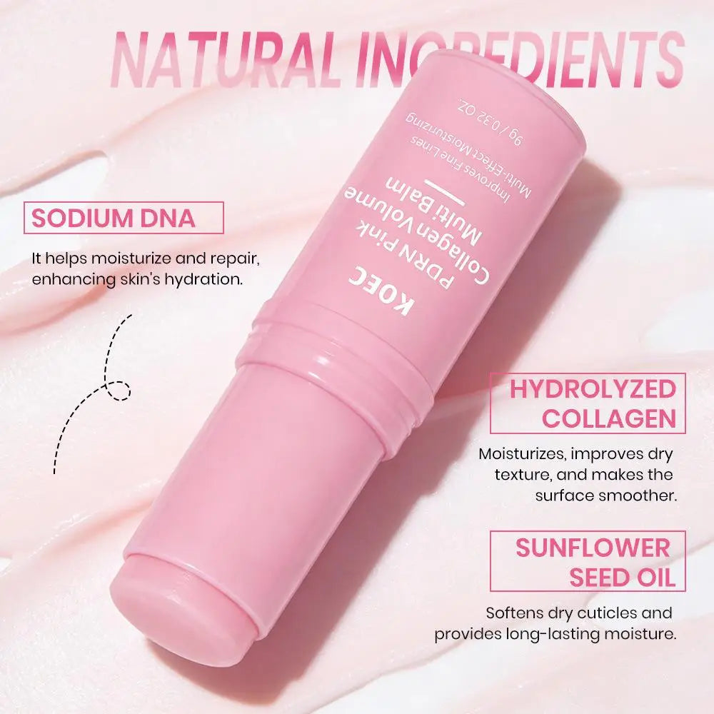 PDRN Pink Collagen Multi Balm Stick – Face, Lip, Eye & Neck