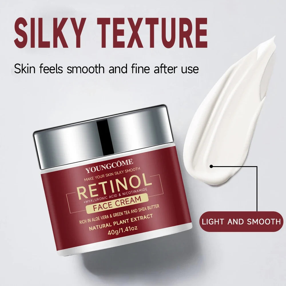 YOUNGCOME Retinol Hyaluronic Acid Aloe Cream SAMPLE 3-in-1 Anti-aging