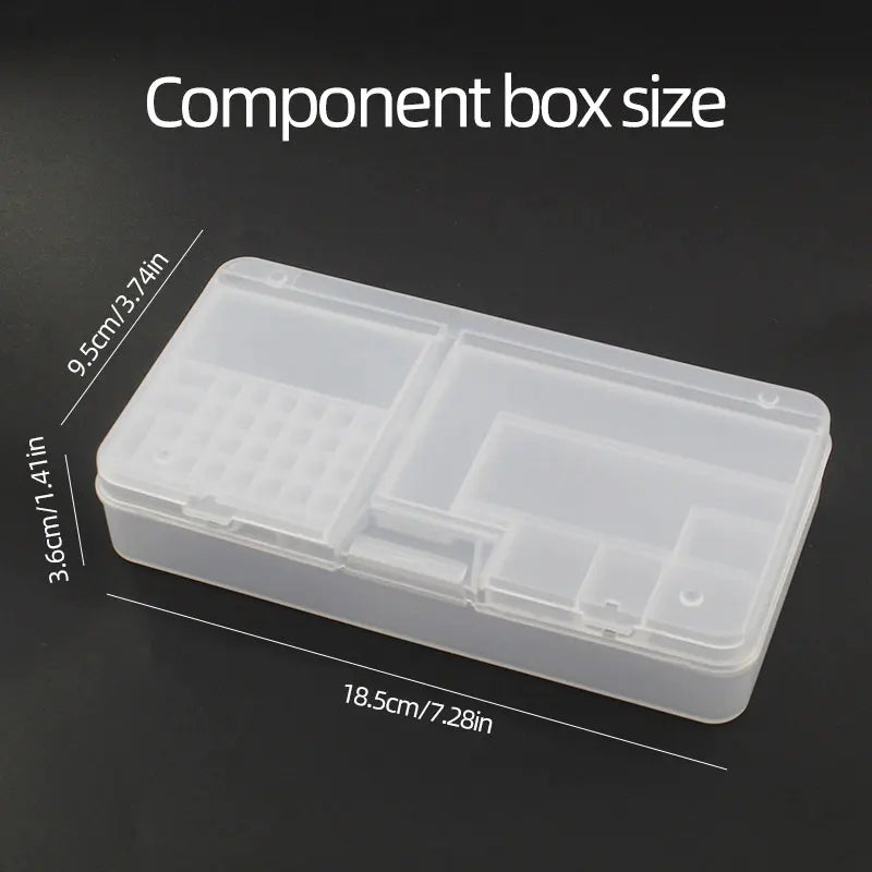 Box Electronic Components Transparent Plastic Storage Small Screw