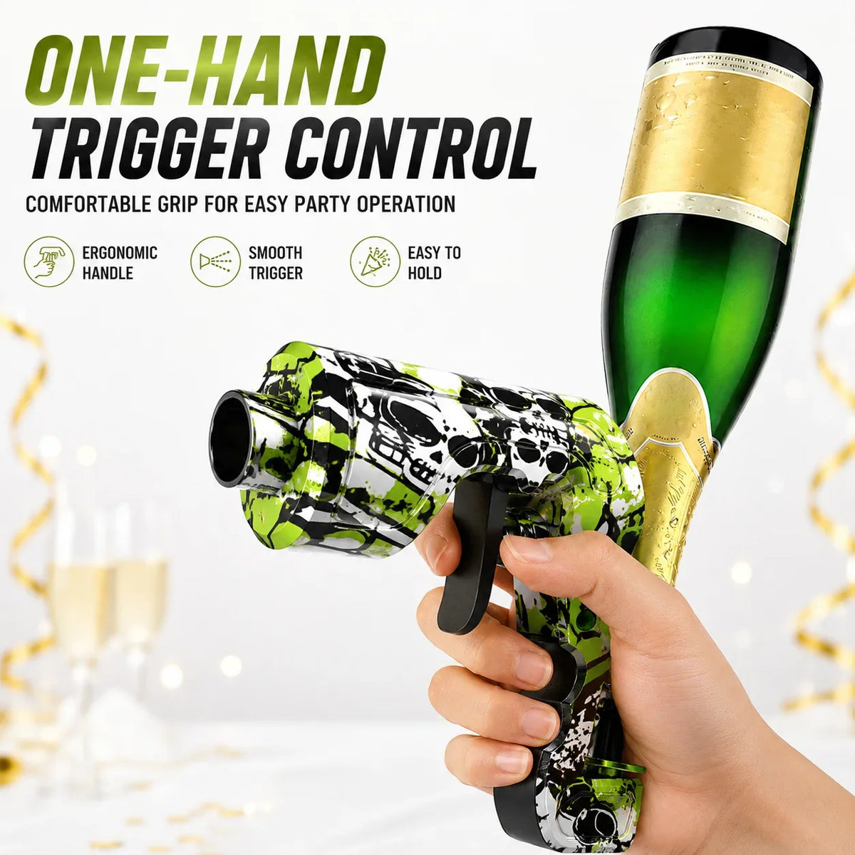 Champagne Sprayer Gun – Leak-Proof Party Bottle Shooter
