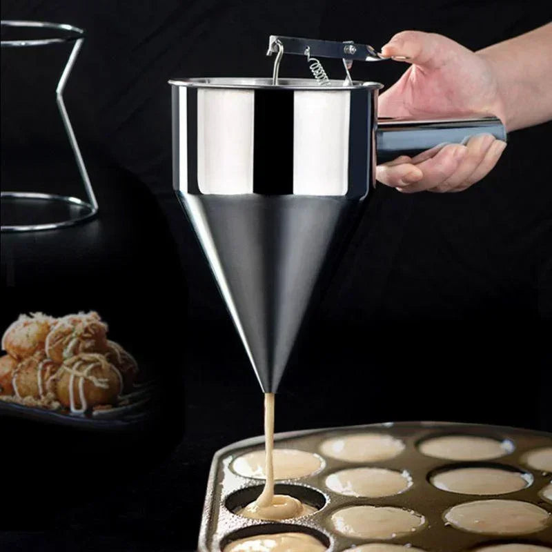 Stainless Steel Batter Dispenser with Stand | 600ml & 1200ml