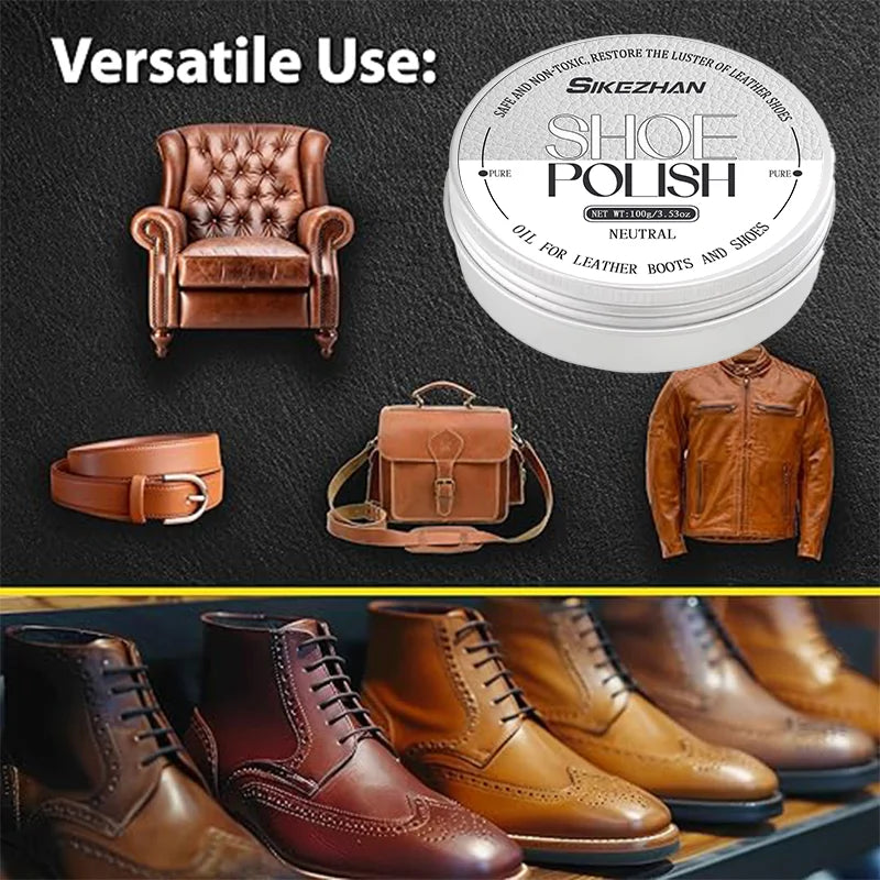 8-in-1 Leather Shoe Polish Cream – Cleaner & Waterproofer