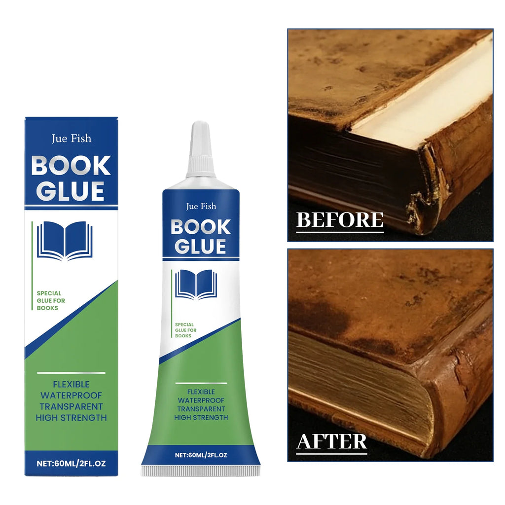 60ml Book Repair Glue | Quick Dry, Waterproof, Strong Adhesion