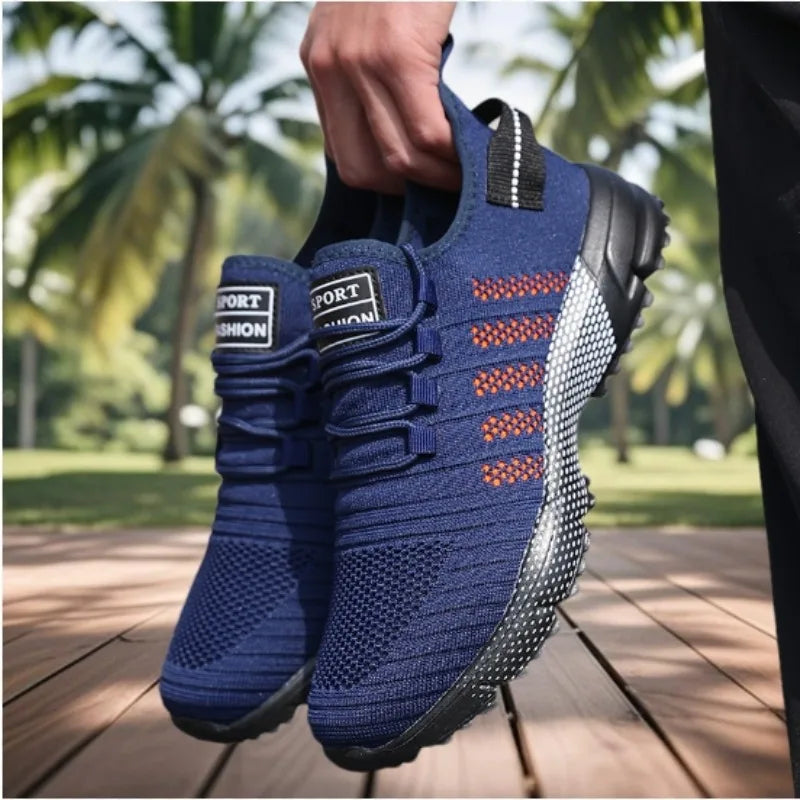 ZULIWAGN Men's Lightweight Lace-Up Casual Sneakers & Walking Shoes
