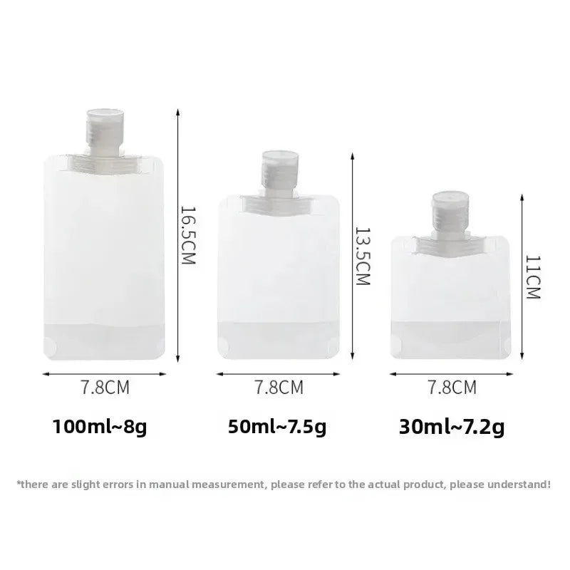 Leakproof Travel Refillable Bottles Set 30ml 50ml 100ml