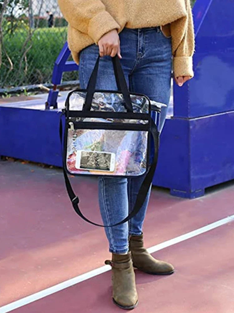PVC Clear Waterproof Wash Bag Large Capacity Travel Shopping Storage