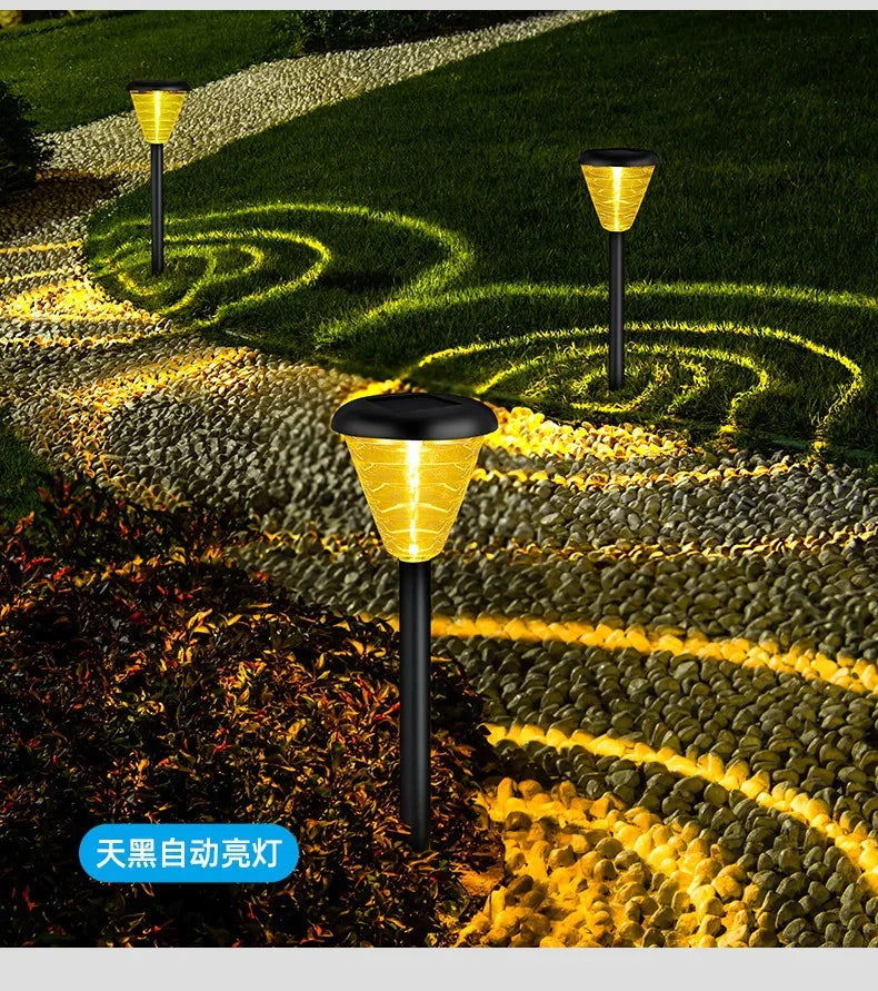 Lawn Ground Plug-in Solar Lamp Household Outdoor Sensor Waterproof
