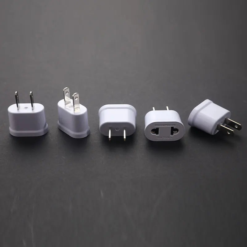 US to EU Travel Plug Adapter – 2-Pin Power Converter WN-20