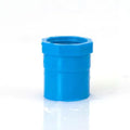 2-Pack PVC Straight Pipe Connectors for Garden Irrigation 1/2"